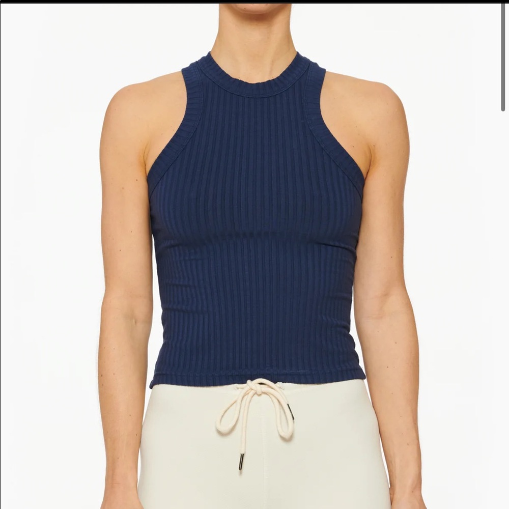 Free people blissed out tank NWT navy